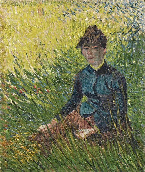 Woman in a wheat field (Femme dans un champ de blé), 1887. Artist: Gogh, Vincent, van (1853-1890)