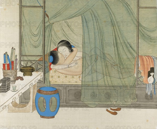 Erotic Scene, 19th century. Artist: Anonymous