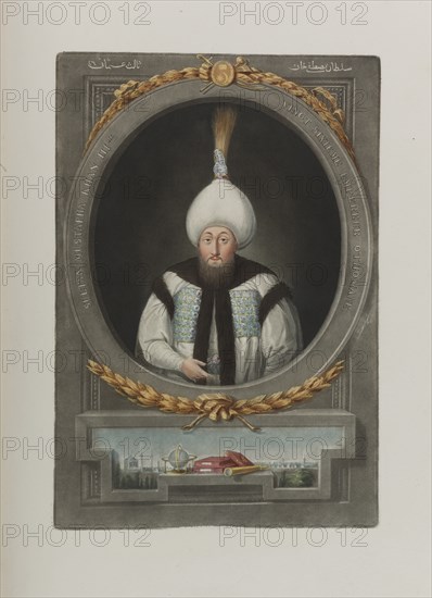Portrait of Sultan Mustafa III (1717-1774), 1815. Artist: Anonymous