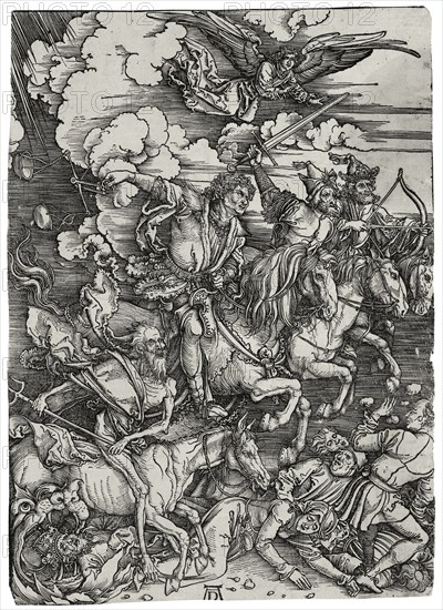 The Four Horsemen of the Apocalypse, ca 1498. Artist: Dürer, Albrecht (1471-1528)