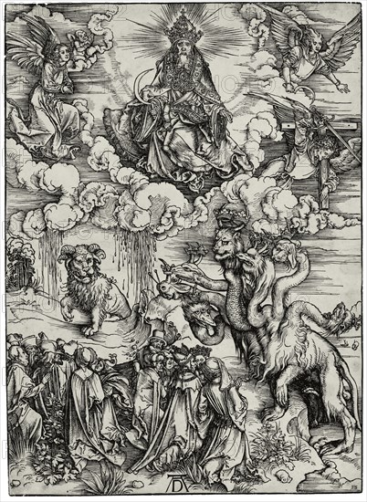 The Beast with Two Horns Like a Lamb, c. 1497. Artist: Dürer, Albrecht (1471-1528)