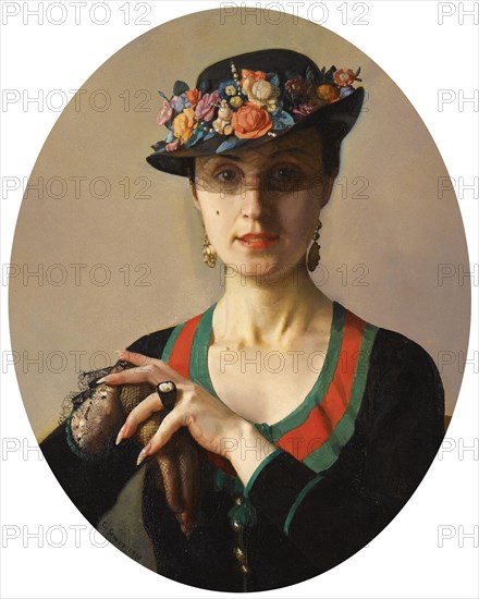 Portrait of a Lady, 1936. Artist: Somov, Konstantin Andreyevich (1869-1939)