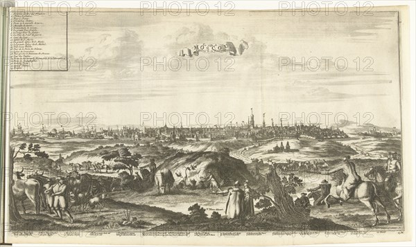 View of Moscow, 1726. Artist: Aa, Pieter van der (1659-1733)