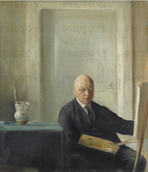 Self-Portrait. Artist: Holsøe, Carl (1863-1935)