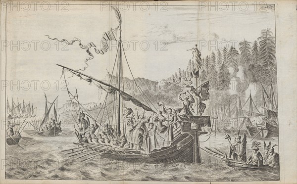 Stenka Razin (From: Drie aanmerkelyke reizen), 1675. Artist: Struys, Jan Jansz. (1630-1694)