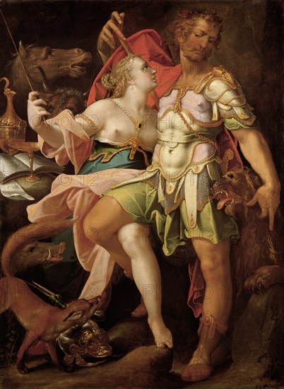 Ulysses and Circe, ca 1580-1585. Artist: Spranger, Bartholomeus (1546-1611)