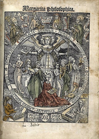 Margarita Philosophica. Title page, 1504. Artist: Reisch, Gregor (1467-1525)