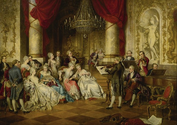 The Recital. Artist: Schweninger, Carl, the Younger (1854-1912)