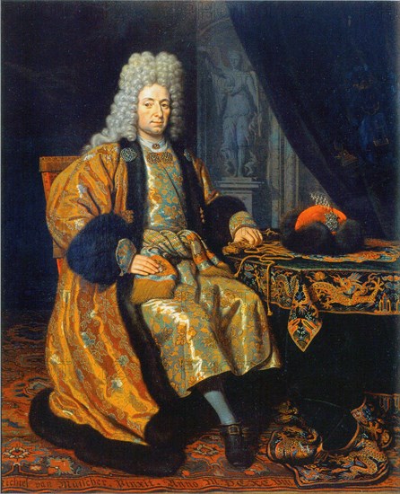 Portrait of François Lefort (1656-1699), 1698. Artist: Musscher, Michiel van (1645-1705)