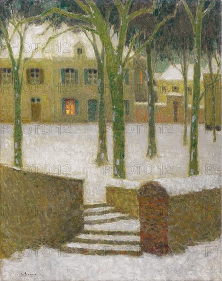 A Place in Nemours, 1930. Artist: Le Sidaner, Henri (1862-1939)