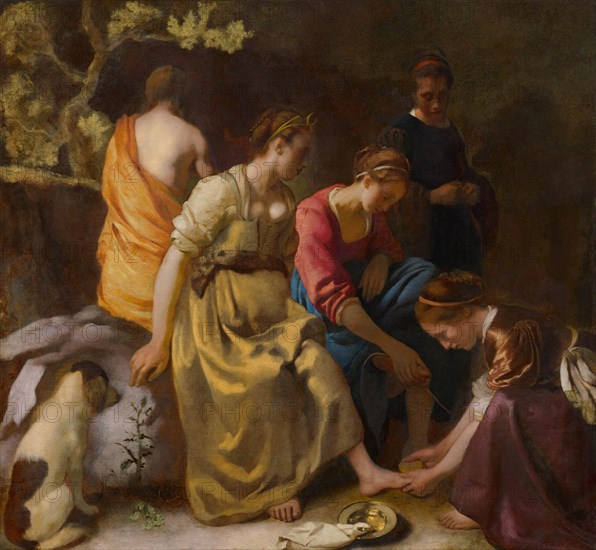 Diana and Her Companions, ca 1654. Artist: Vermeer, Jan (Johannes) (1632-1675)