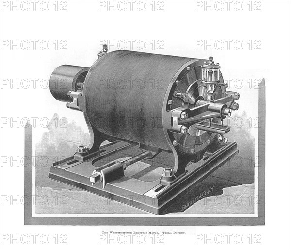 The Westinghouse Alternating Current Motor by Nikola Tesla, 1888-1889. Artist: Anonymous