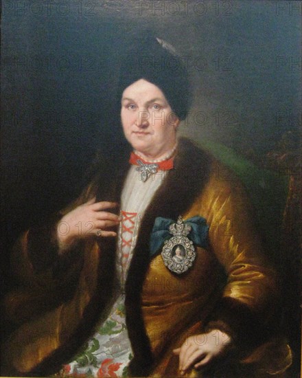 Natalia Demyanovna Razumovskaya, 1746. Artist: Häuser, Heinrich Gottlieb (c. 1720-1751)