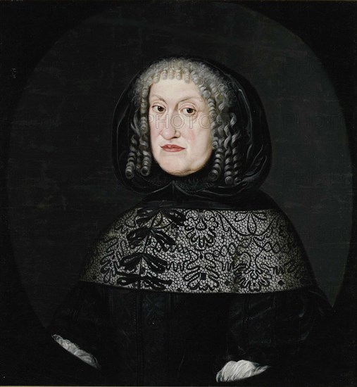 Portrait of Eleanor of Anhalt-Zerbst, Duchess of Schleswig-Holstein-Sønderburg-Norburg (1608-1681), Artist: Anonymous