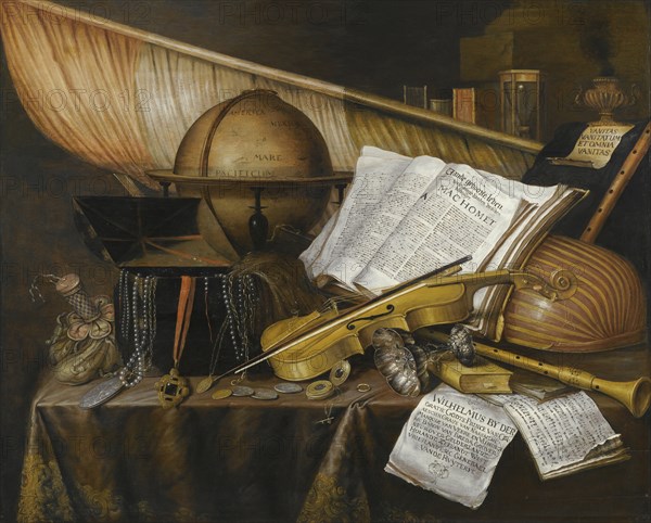 Vanitas Still Life, 1632. Artist: Collier, Edwaert (1642-1708)