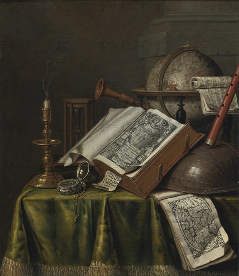 Vanitas Still Life. Artist: Collier, Edwaert (1642-1708)