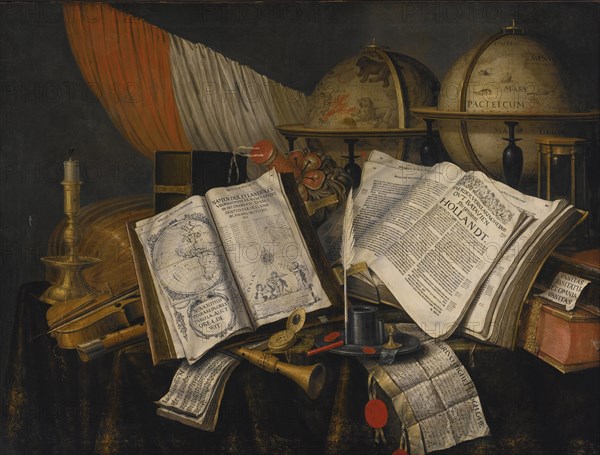 Vanitas Still Life, 1662. Artist: Collier, Edwaert (1642-1708)