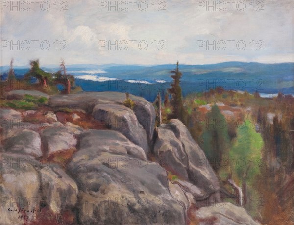 Landscape (Maisema Kolilta), 1929. Artist: Järnefelt, Eero (1863-1937)