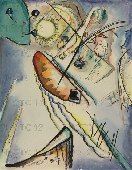 Untitled, 1916. Artist: Kandinsky, Wassily Vasilyevich (1866-1944)
