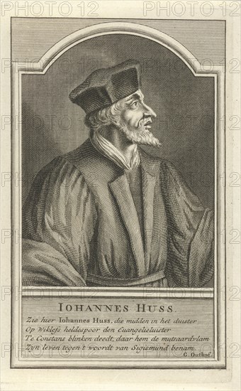 Portrait of John Hus, c. 1710. Artist: Laan, Adolf van der (1684-1755)