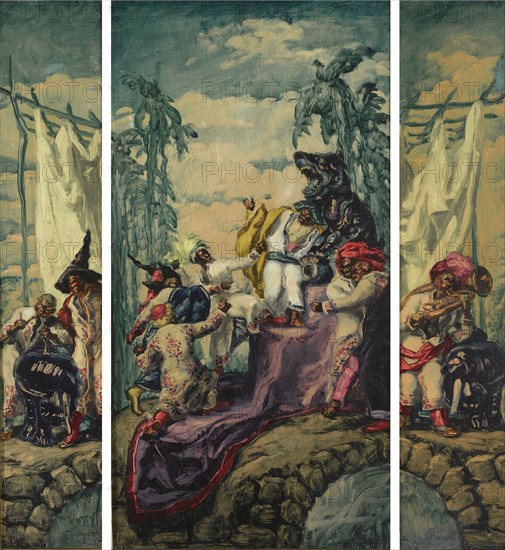 Summer - Africa (Triptych), 1917-1918. Artist: Sert, José María (1874-1945)