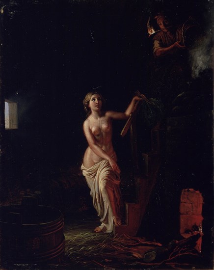 Bridal Sauna, before 1866. Artist: Ekman, Robert Wilhelm (1808-1873)