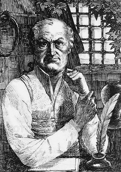 Donatien Alphonse François de Sade. Artist: Vibert, Pierre-Eugène (1875-1937)