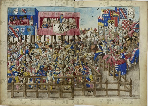 The Tournament Book of René d'Anjou, ca 1447. Artist: Anonymous