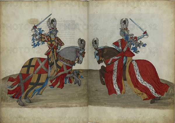 The Tournament Book of René d'Anjou, ca 1447. Artist: Anonymous