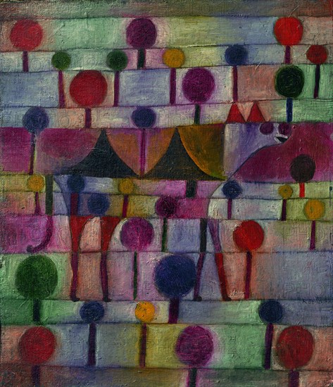 Camel in a Rhythmic Landscape of Trees, 1920. Artist: Klee, Paul (1879-1940)