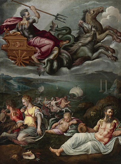 Allegory of the Sea. Artist: Stradanus (Straet, van der), Johannes (1523-1605)