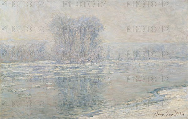 Ice, white effect (Glaçons, effet blanc), 1893. Artist: Monet, Claude (1840-1926)