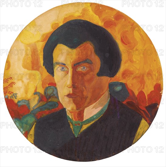 Self-Portrait, 1908-1910. Artist: Malevich, Kasimir Severinovich (1878-1935)