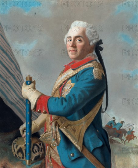 Portrait of Maurice de Saxe (1696?1750), Marshal of France, 1748. Artist: Liotard, Jean-Étienne (1702-1789)