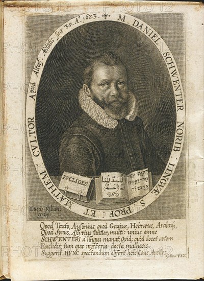 Portrait of Daniel Schwenter (1585-1636). Artist: Kilian, Lucas (1579-1637)