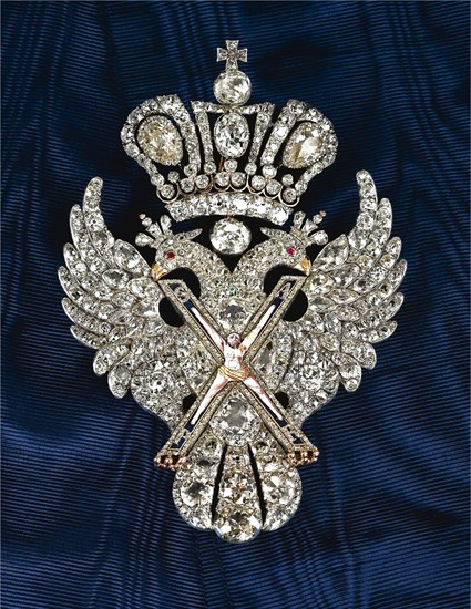 Badge of the Order of St. Andrew the Apostle the First-Called, c. 1800. Artist: Orders, decorations and medals