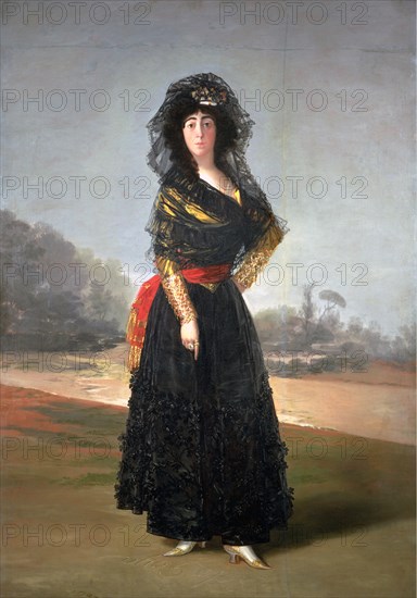 Portrait of María Cayetana de Silva (1762-1802), 13th Duchess of Alba, 1797. Artist: Goya, Francisco, de (1746-1828)