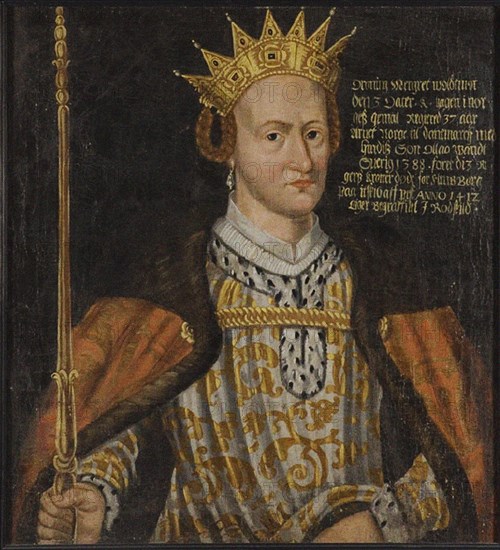 Margaret I of Denmark (1353-1412). Artist: Anonymous