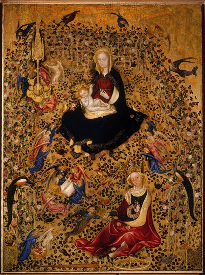 The Madonna of the Rose Garden (Madonna del Roseto), c.1425. Artist: Michelino da Besozzo (c. 1370-c. 1455)