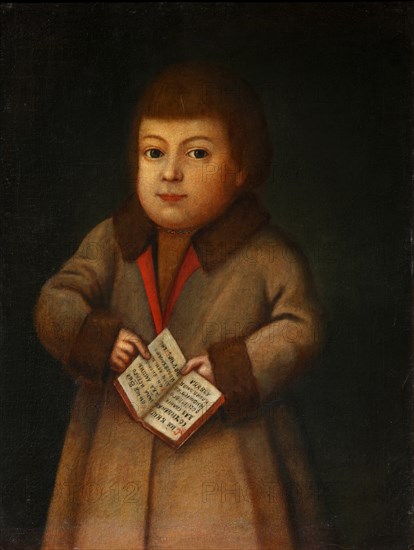 Boy with an Alphabet book, First quarter of 19th century. Artist: Anonymous