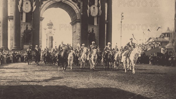 The Ceremonial Entry of Nicholas II in Moscow on May 9, 1896, 1896. Artist: Anonymous