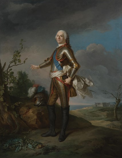 Armand de Vignerot du Plessis (1696-1788), Duke of Richelieu, Marshal of France. Artist: Nattier, Jean-Marc (1685-1766)