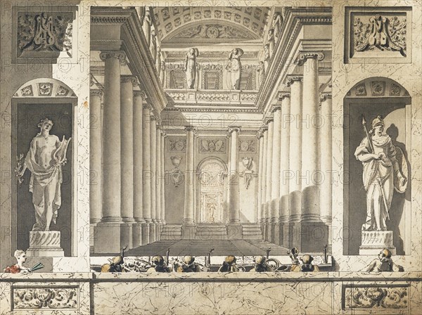 Théâtre des Tuileries, 1788. Artist: Anonymous