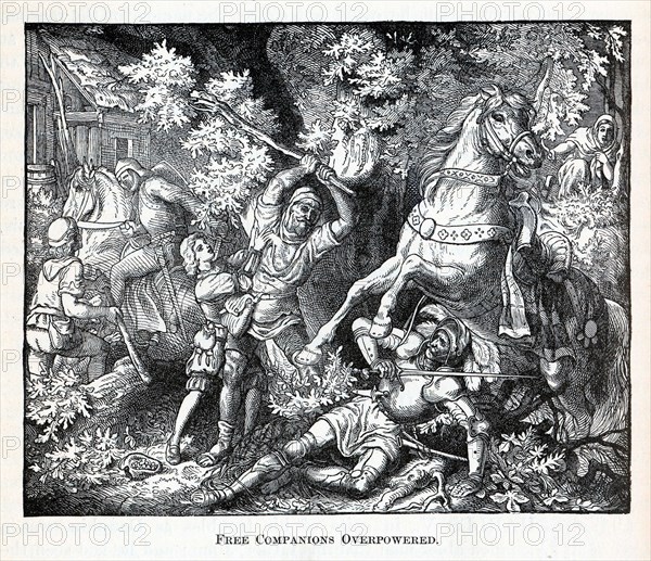 Free Companions Overpowered, 1882. Artist: Anonymous