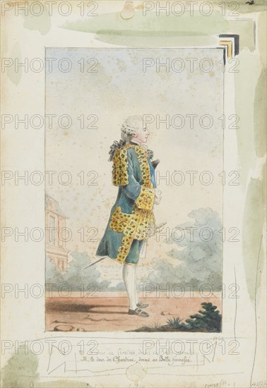 Louis Philippe II, Duke of Chartres (1747-1793), 1760. Artist: Carmontelle, Louis (1717-1806)