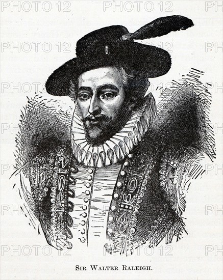 Sir Walter Raleigh, 1882. Artist: Anonymous