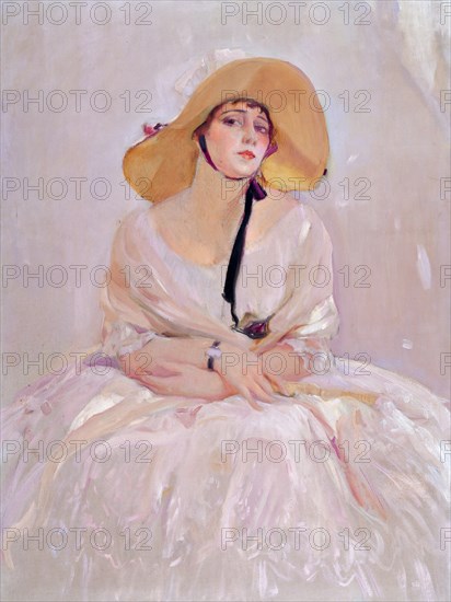 Portrait of Raquel Meller (1888-1962), 1919. Artist: Sorolla y Bastida, Joaquín (1863-1923)