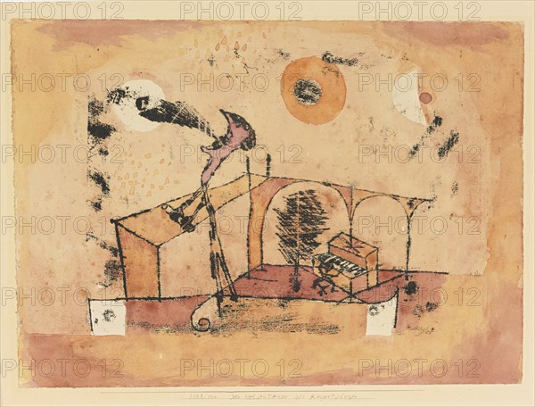 The Heroic Tenor As a Concert Singer, 1922. Artist: Klee, Paul (1879-1940)