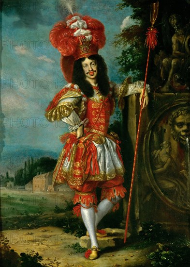 Emperor Leopold I (1640-1705) in a theatrical costume, 1667. Artist: Thomas, Jan (1617-1678)