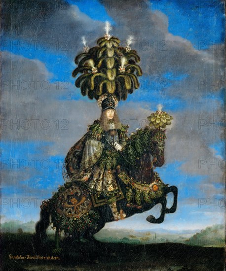 Gundakar, Prince Dietrichstein (1623-1690) in a costume for a Horse-ballet, 1667. Artist: Thomas, Jan (1617-1678)